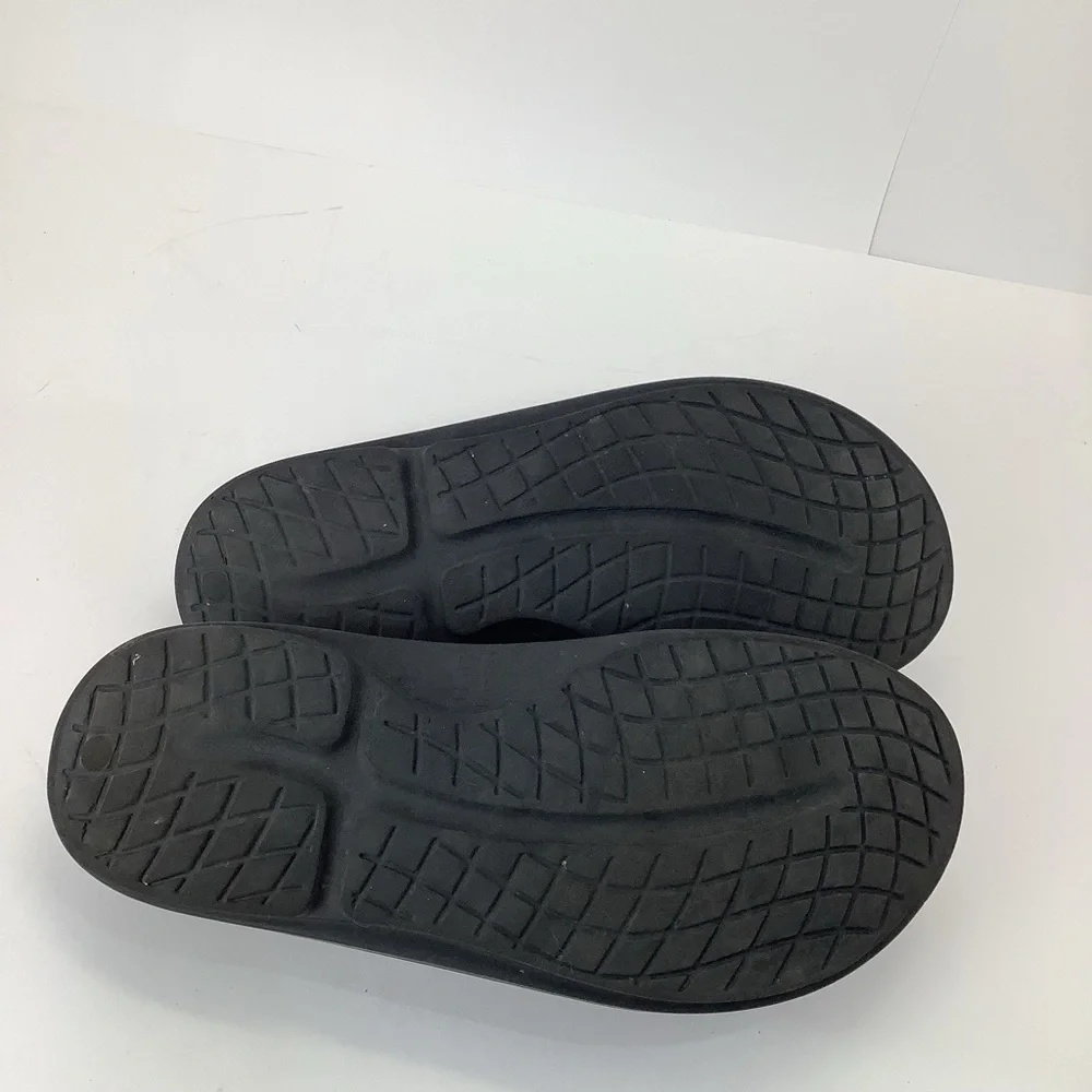 OOFOS OOahh Men's Black Recovery Slide Sandals‎ size 11